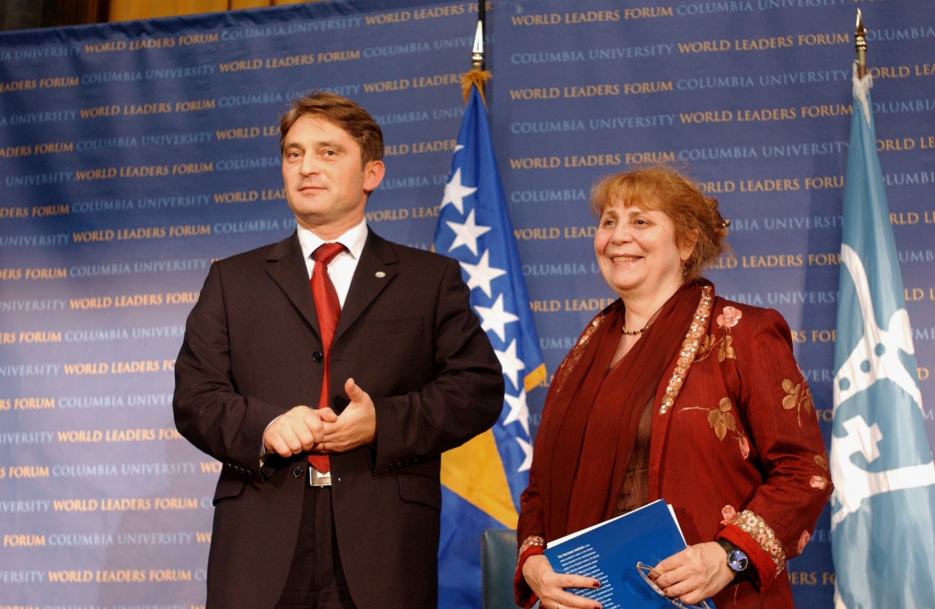 President of Bosnia-Herzegovina, Željko Komšić, at the 2007 World Leaders Forum.