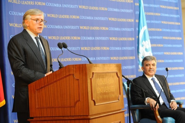 Lee C. Bollinger, Columbia University President, introducing President Abdullah Gül