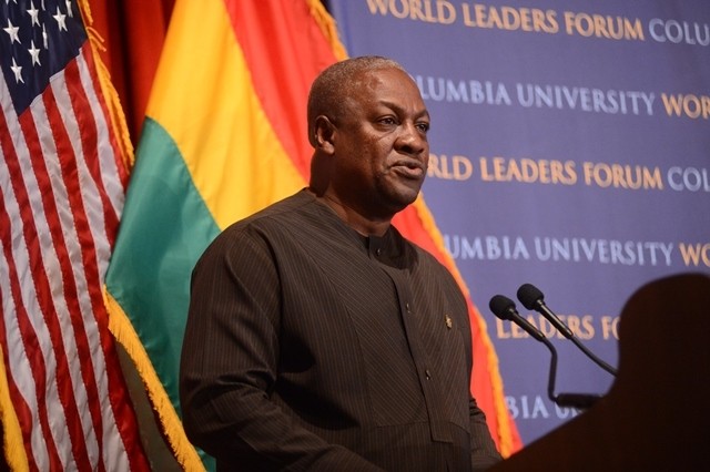 His Excellency John Mahama, President of the Republic of Ghana, gives his address titled “Reflections on the Challenges and Prospects of Democratic Consolidation in Africa” to Columbia students, staff, and faculty