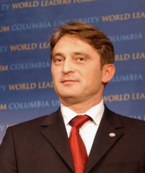 President of Bosnia-Herzegovina, Željko Komšić, at the 2007 World Leaders Forum.