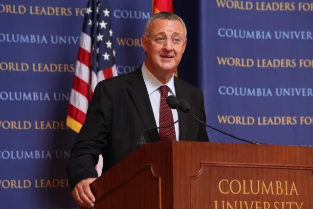 Jesús Caldera, Vice President of the IDEAS Foundation, delivers remarks.