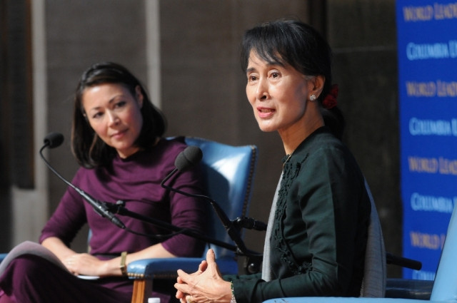 Ann Curry, national and international anchor and correspondent for NBC News, moderates the discussion as well as the question and answer session with the audience.