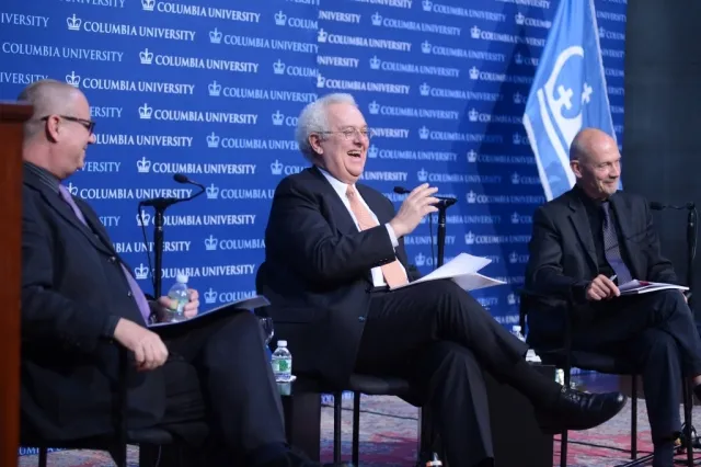 José Antonio Ocampo, Professor of Professional Practice in the Faculty of International and Public Affairs; Member of the Committee on Global Thought, moderates the question and answer session with the audience.