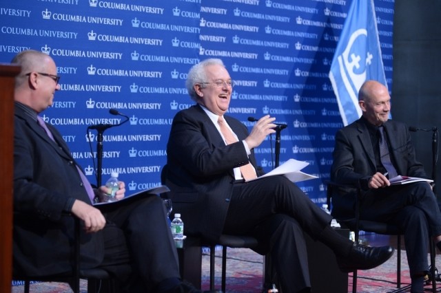 José Antonio Ocampo, Professor of Professional Practice in the Faculty of International and Public Affairs; Member of the Committee on Global Thought, moderates the question and answer session with the audience.