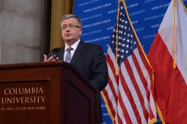 President Bronisław Komorowski of the Republic of Poland