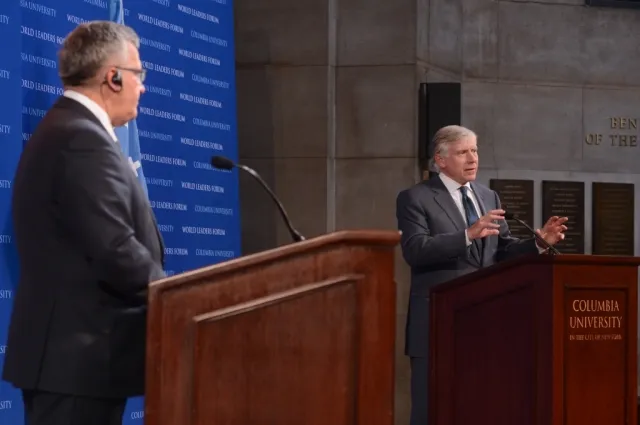 Lee C. Bollinger, President of Columbia University in the City of New York