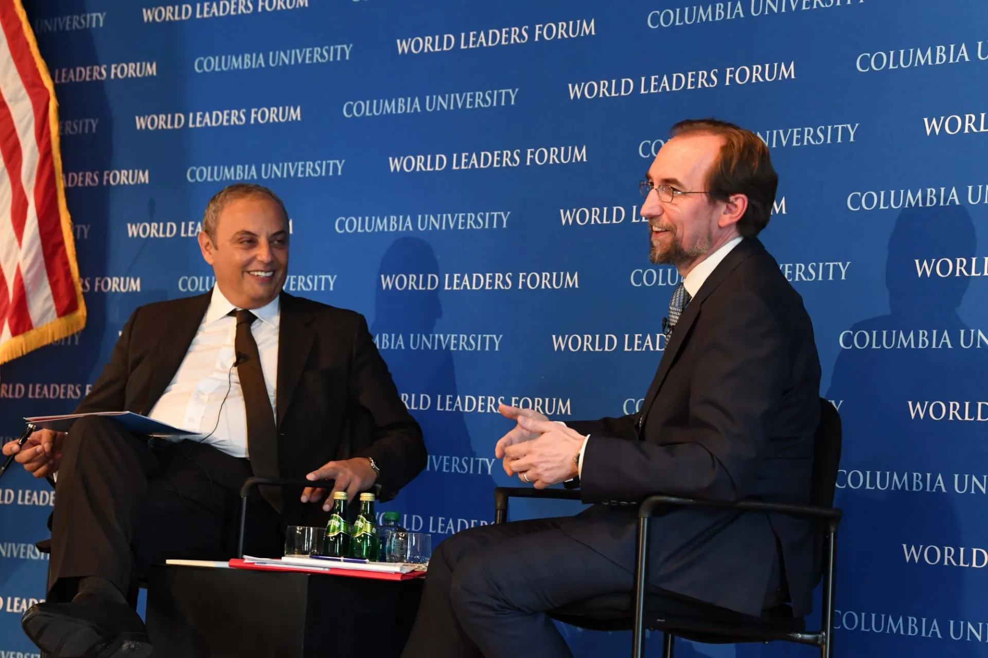 Safwan M. Masri, Executive Vice President, Global Centers and Global Development, moderates the question and answer session with the audience.