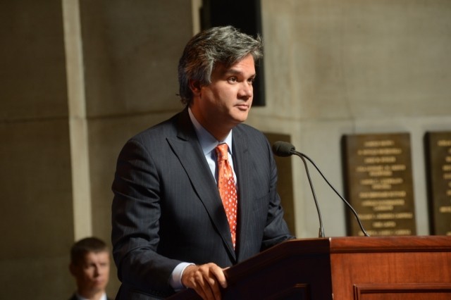 Alexander Cooley, Professor and Chair of Political Science, Barnard College; Deputy Director, Harriman Institute, moderates the question and answer session with the audience.