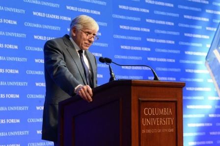 Welcome by Lee C. Bollinger, President of Columbia University in the City of New York.