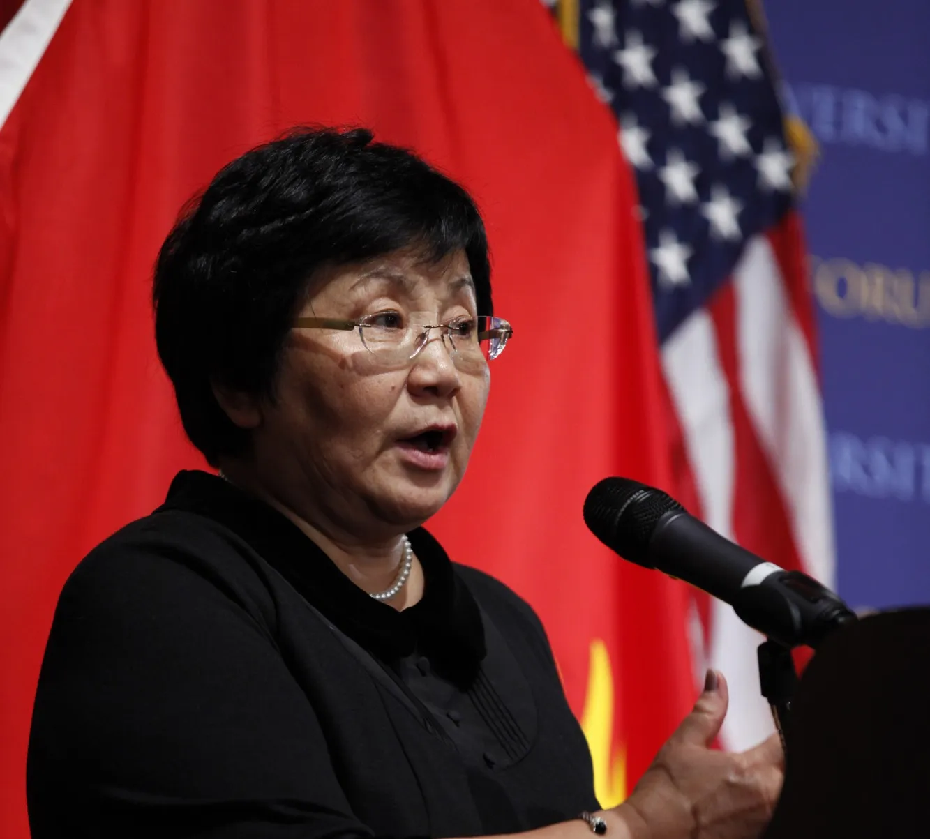 President Roza Otunbayeva of Kyrgyzstan