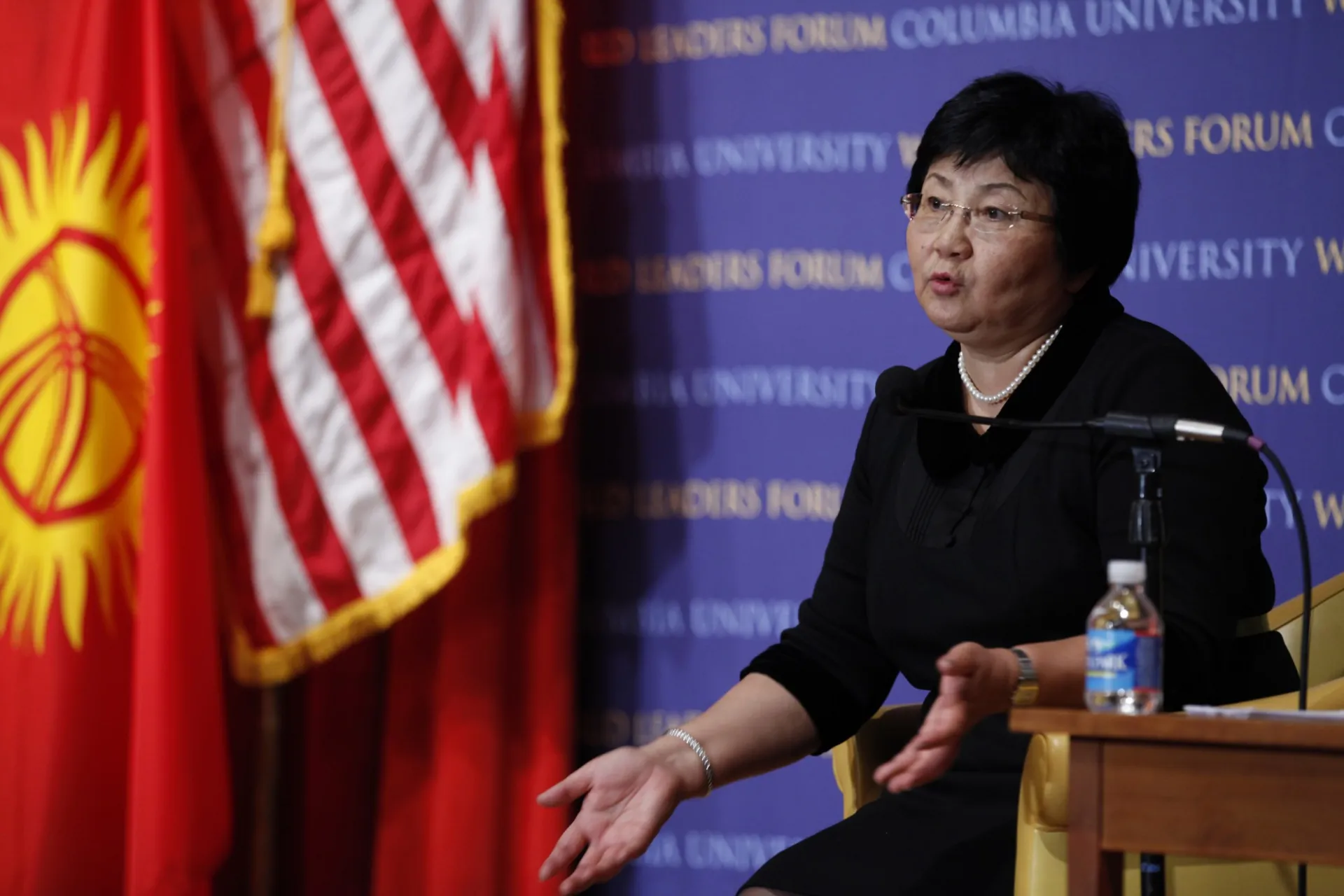 President Roza Otunbayeva of Kyrgyzstan