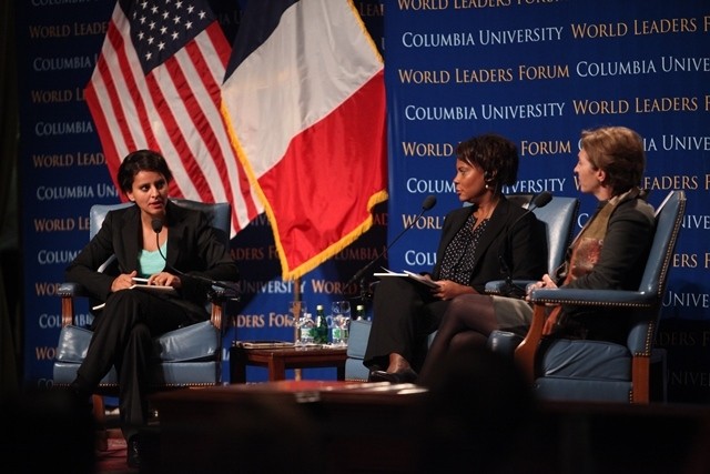 Alondra Nelson, Professor of Sociology and Director of the Institute for Research on Women and Gender, moderates the question and answer session with the audience.