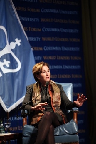 Anne-Marie Slaughter, President of the New Foundation, makes her opening remarks.