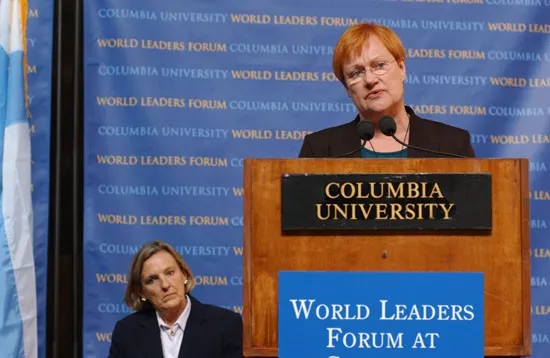 President Tarja Halonen of the Republic of Finland