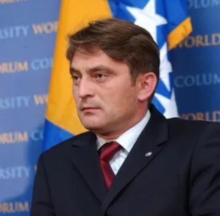 President of Bosnia-Herzegovina, Željko Komšić, at the 2007 World Leaders Forum.