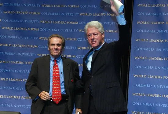 President Clinton welcomes Dr. Allan Rosenfield to the stage.