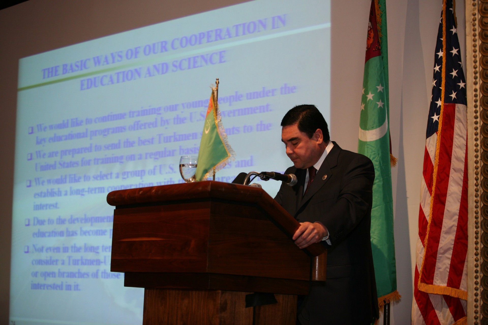 President Gurbanguly Berdymukhammedov of Turkmenistan