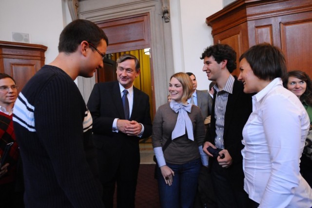 Disussion with students post program